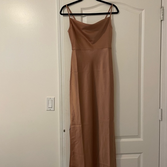 BHLDN Cali Satin Charmeuse MIDI Dress - Picture 3 of 7
